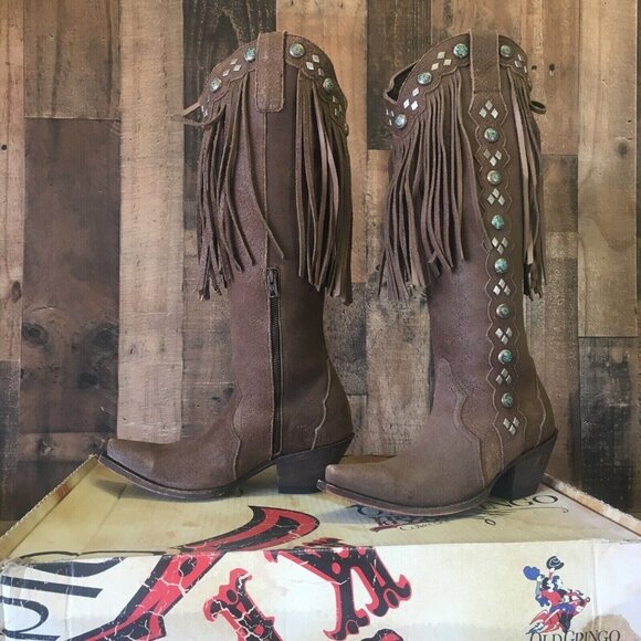 Old Gringo Yippee Kiyay Ashlynn YL298-1 Cowboy Boots Womens 7 B - Picture 12 of 12